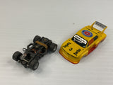 Aurora AFX magnatraction  BMW 320i Turbo Yellow/orange #3  | 1980 | Aurora - AFX