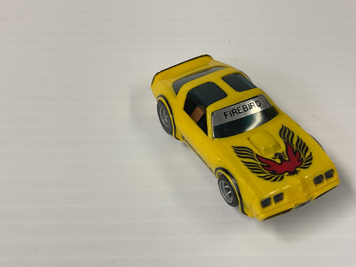 Aurora AFX magnatraction Pontiac, Firebird Trans Am, mustard/black/red bird | 1981 | Aurora - AFX