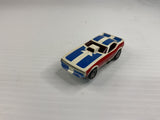 Aurora AFX non-magnatraction Plymouth "Cuda" Funny Car White/Red/Blue | 1758 | Aurora - AFX