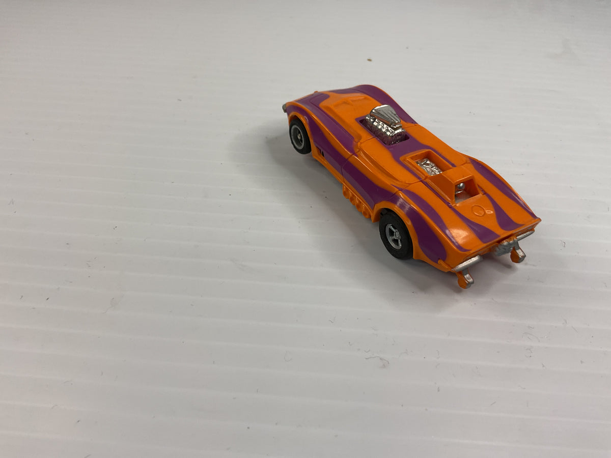 Aurora AFX non-magnatraction Corvette Funny Car Orange/Purple | 1766 | Aurora - AFX