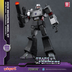 Megatron action figure model kit, dark gray and red, ready for assembly for Hasbro AMKPG1MG