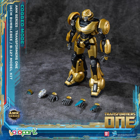 BumbleBee Cogged Mode model kit assembled with small accessory hands for Hasbro YPAMKM8BB