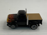 Aurora AFX magnatraction 1956 Ford Pickup Black/Tan wRed Yellow Flames | 1941 | Aurora - AFX