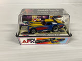 Aurora AFX Grand-Am Funny Car non-Mag Trac Blue/Yellow | 1702 | Aurora - AFX