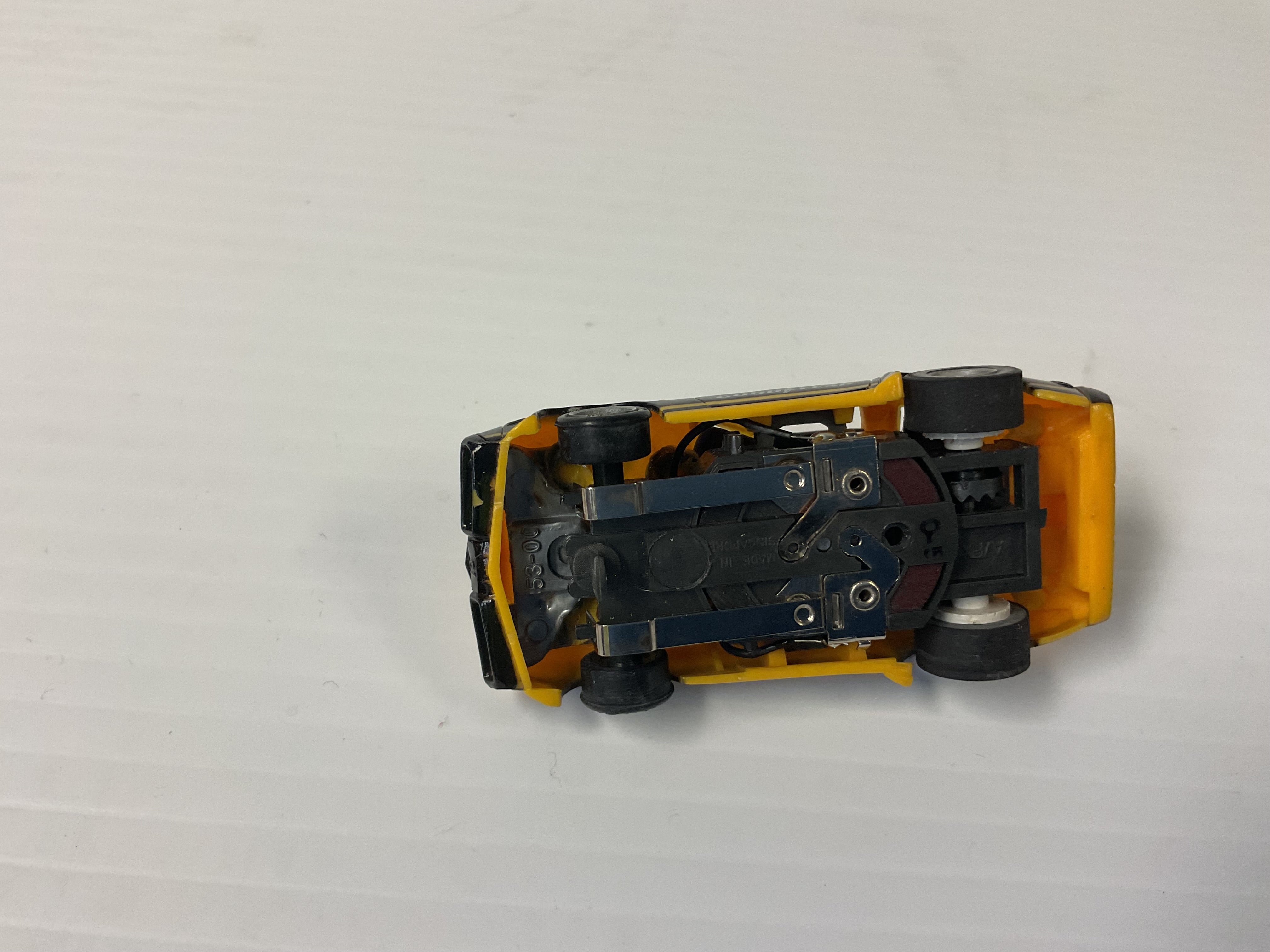 Tomy/Aurora AFX magnatraction Pontiac, Firebird Trans Am, mustard