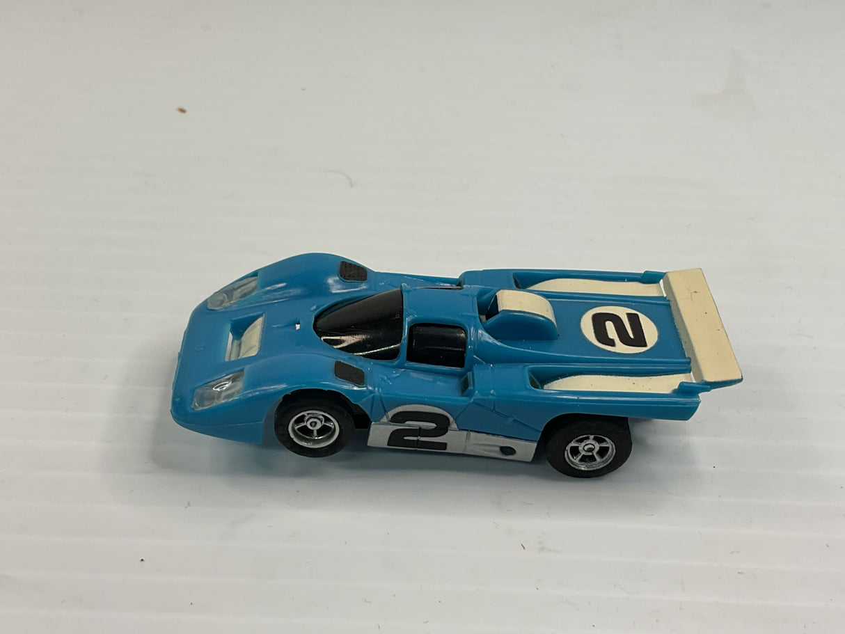 Aurora AFX magnatraction Lighted  Ferrari 512M Blue/White #2   | 1974 | Aurora - AFX