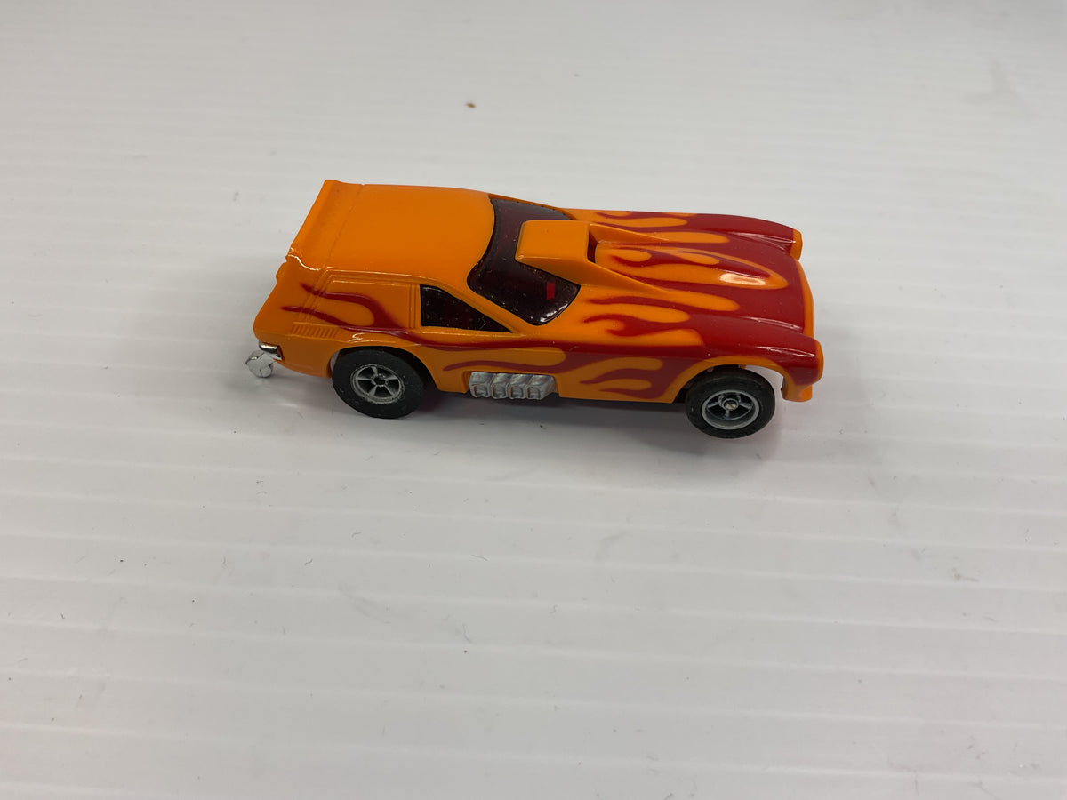 Aurora AFX non-magnatraction 1971 Vega Gasser Orange/Red Flames | 1759 | Aurora - AFX