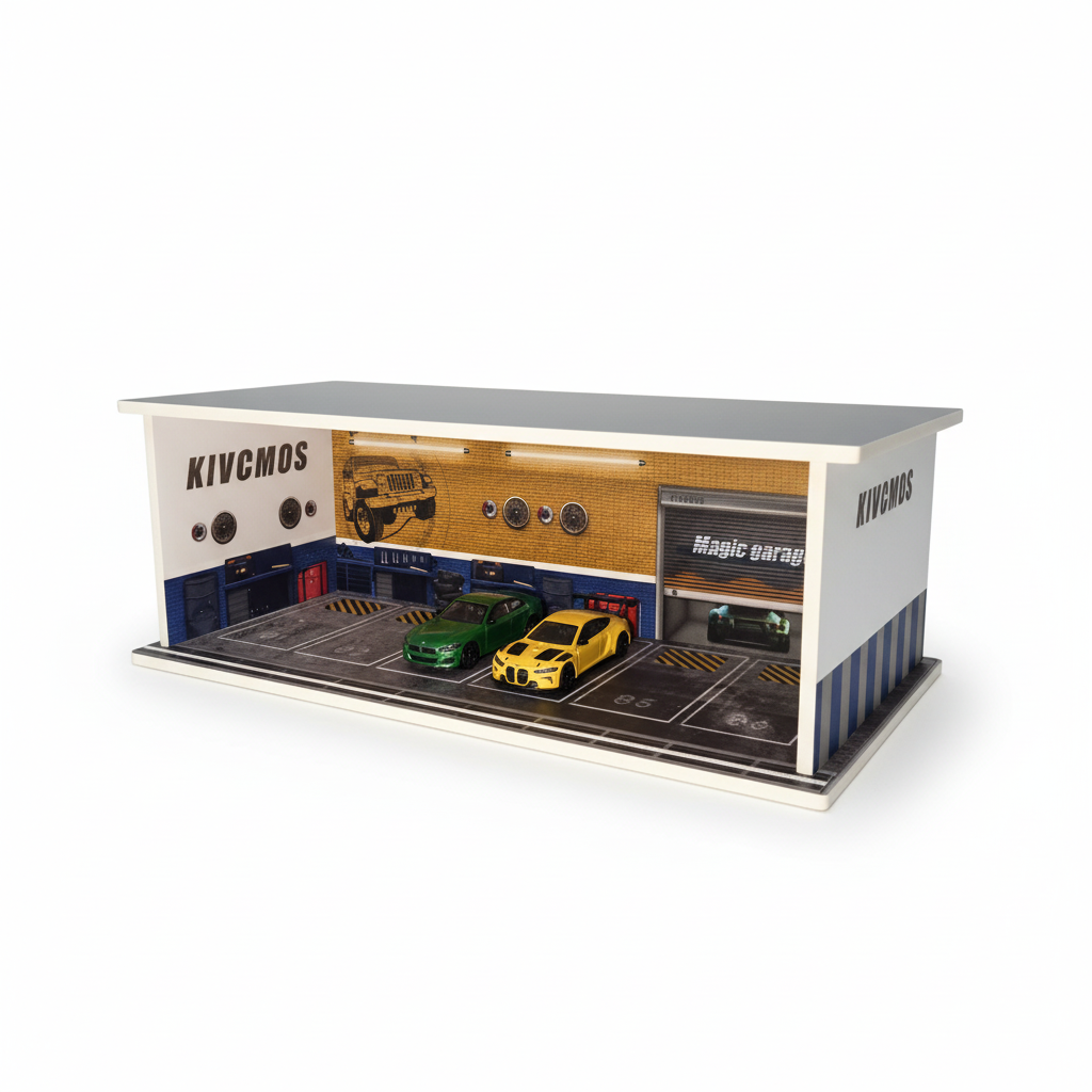 Repair Shop Garage Diorama Scene For 1:64 Diecast