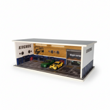 Repair Shop Garage Diorama Scene For 1:64 Diecast