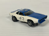 Aurora AFX non-magnatraction Plyouth Road Runner Stock Car Blue #43 (B) | 1762 | Aurora - AFX