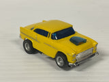 Aurora AFX magnatraction 1955 Bel Air Yellow silver pipes   | 1913 | Aurora - AFX