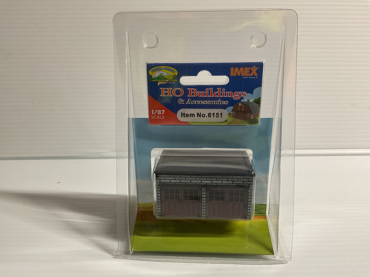 X1011 2 Car Garage Ho Scale | IMX6151 | Perma-Scene