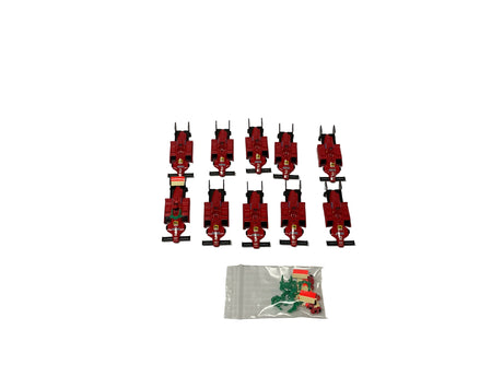 Bulk set of 10 Fiat F1 body pieces and small accessory for Tyco B9989 Bulk