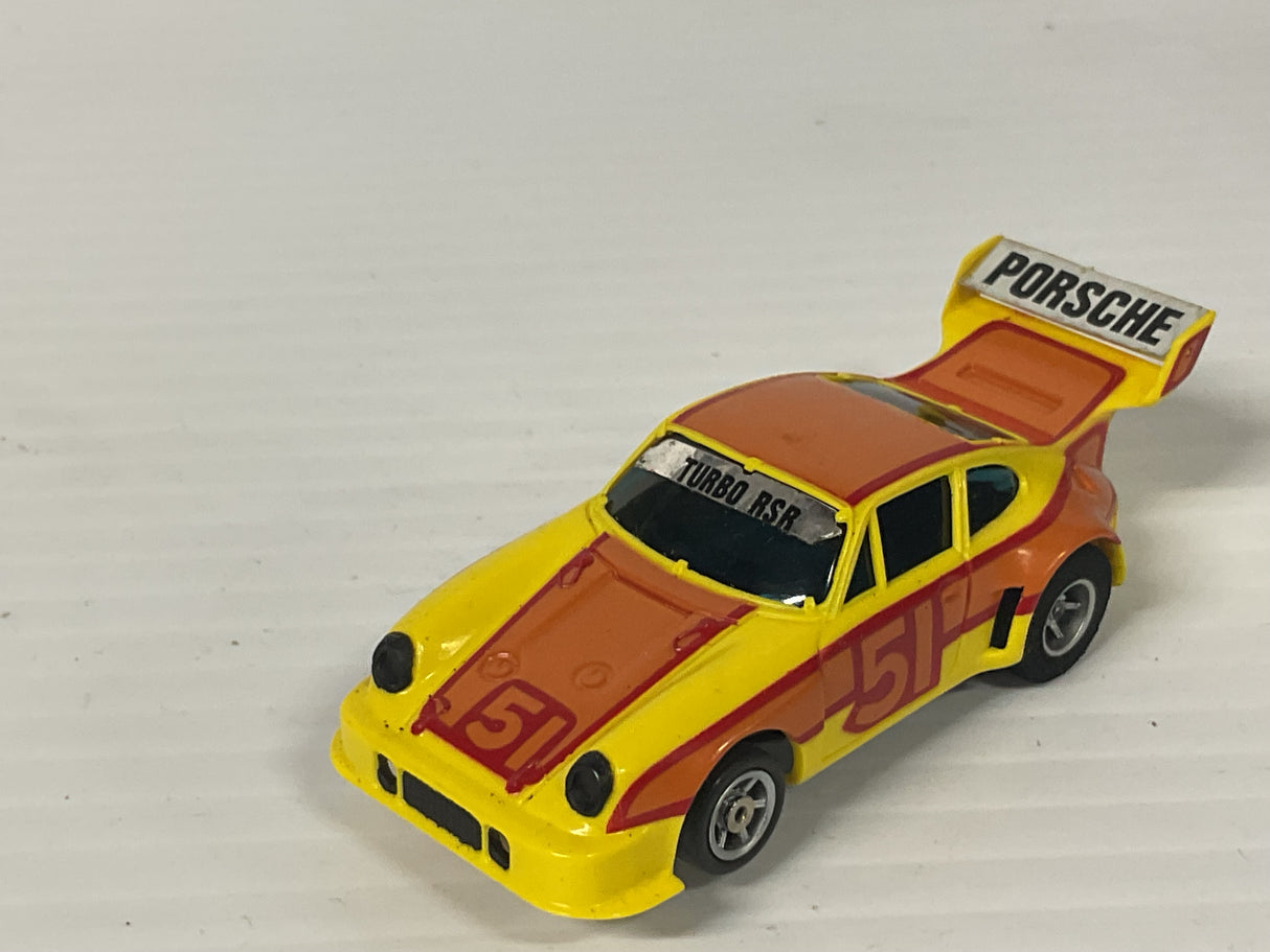 Aurora AFX G-Plus Porsche 934 Turbo Orange/Yellow/Red #51  | 1781 | Aurora - AFX