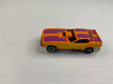 Aurora AFX non-magnatraction Plymouth "Cuda" Funny Car Orange/Purple/Yellow | 1769 | Aurora - AFX