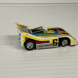 Aurora AFX Ultra 5 Porsche 510K "Can Am' white/blue/yellow/red  #6  | 1786 | Aurora - AFX