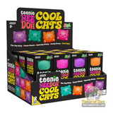 Set of 8 squishy, collectible cat toys in various colors for Schylling CCTND