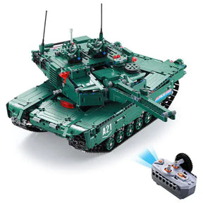 Green model tank with remote control power system and accessory unit for CaDA C61001W