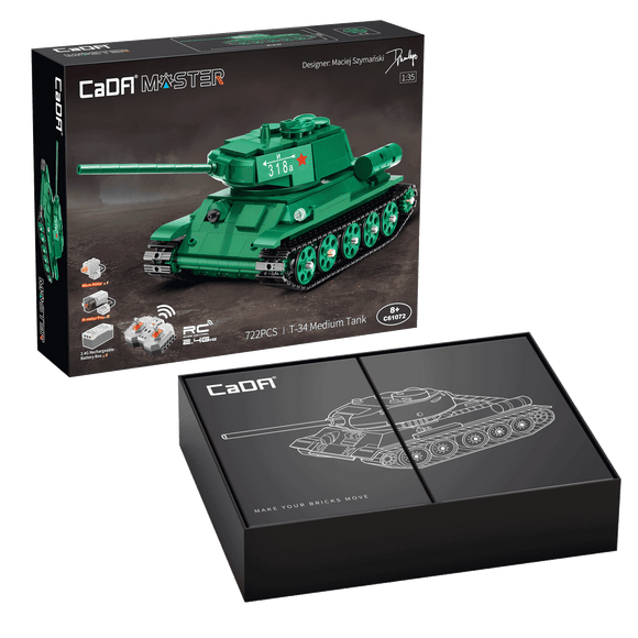 T-34 Medium Tank 722pcs R/C Control | C61072W | CaDFi Master