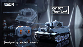 Remote-controlled model of a Tiger tank tank for CaDA C61071W