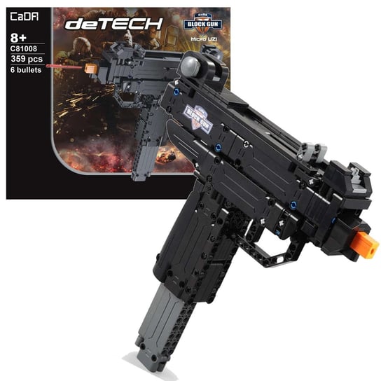 CaDA Block Gun Micro UZI 6 Bullets (359 Pcs) | C81008W | CaDA