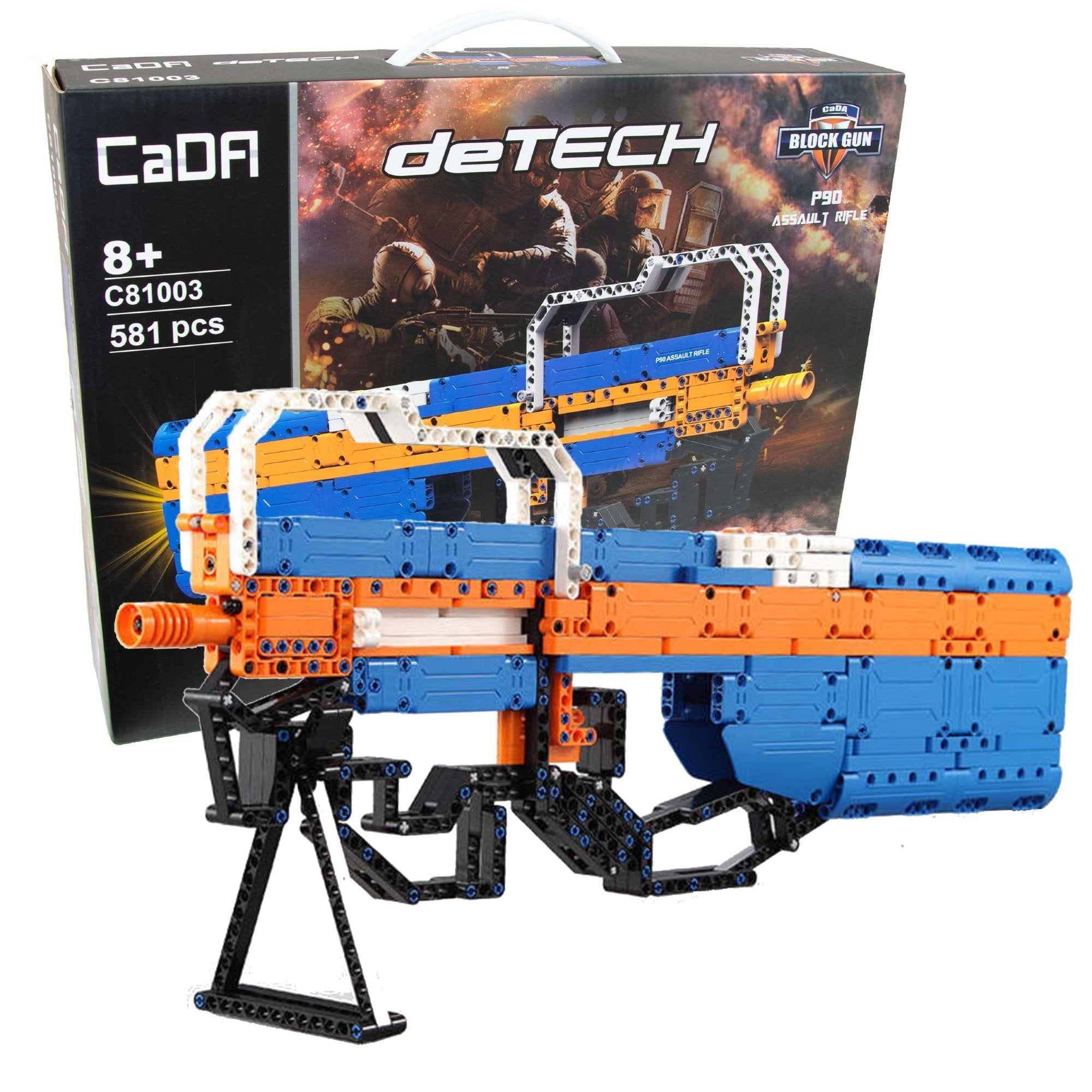 CaDA Block Gun P90 Assault Rifle (581 Pcs) | C81003 | CaDA