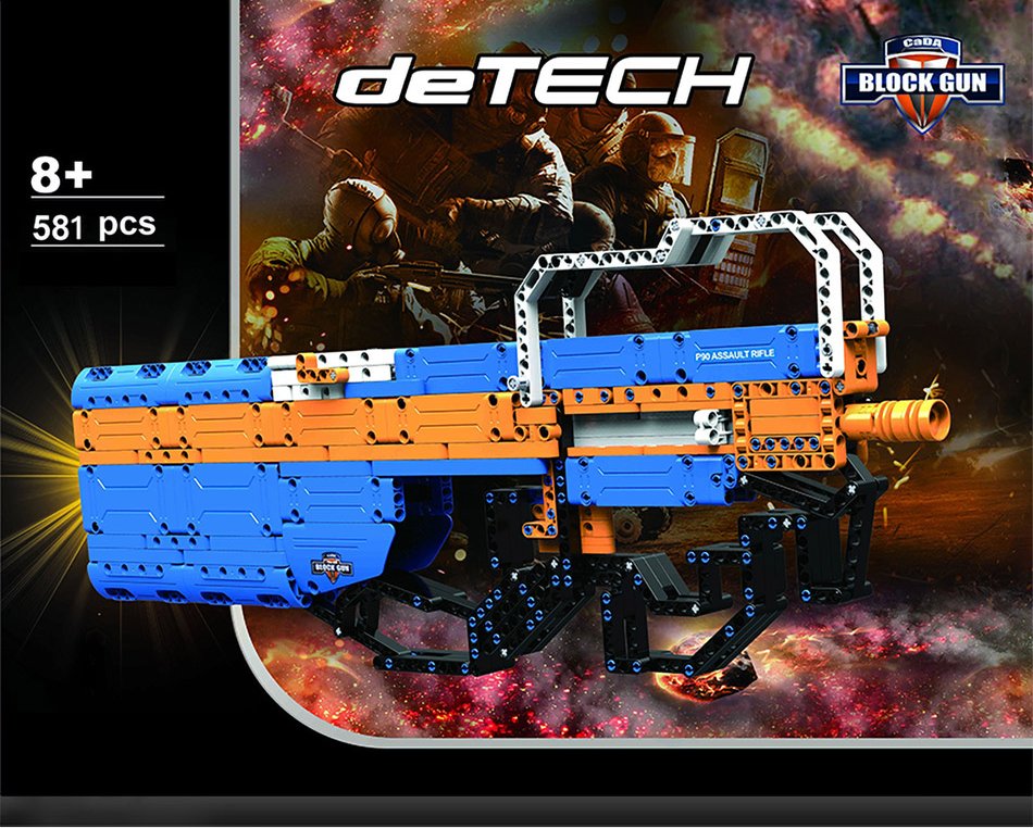 Cada Block Gun P90 Assault Rifle 581pcs | C81003 | CaDA Master