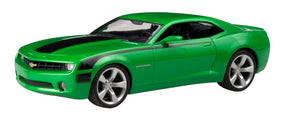 Green model kit of a Camaro concept vehicle for Revell 11527