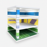 Three-Level Light-Up Display Tower Diorama Scene For 1:64 Diecast