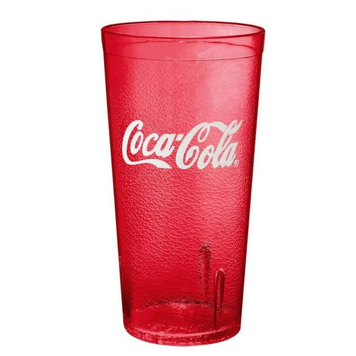 24 oz Ruby Textured Coca Cola® Plastic Tumbler