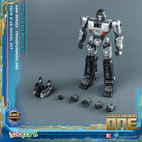 Robot model kit assembled, showing articulated parts for building for Hasbro YPAMKM8MG-M