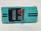 Aurora AFX -Thunder-jet 1964 Mustang convertible, turquoise, black stripes, red body  | 1371 | Aurora - AFX- Model Motoring