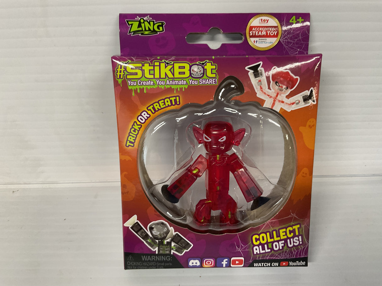 Stik Bot Singles Trick or Halloween Treat Red  | TST616HW | StikBot