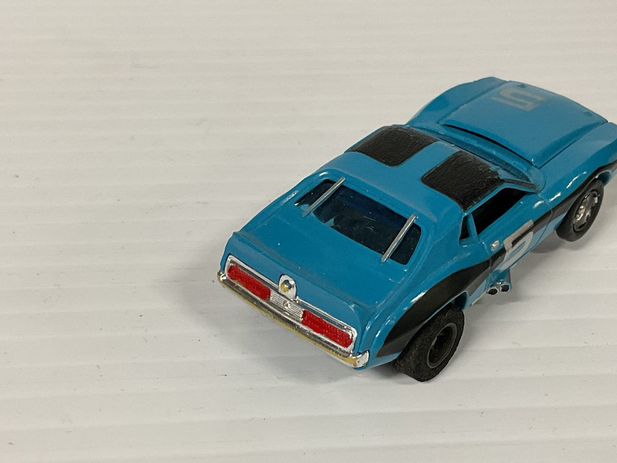 Aurora AFX magnatraction Javelin Trans Am Blue/white #5 | 1906 | Aurora - AFX