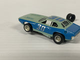 Aurora AFX non-magnatraction Plyouth Road Runner Stock Car Blue #43 (A) | 1762 | Aurora - AFX