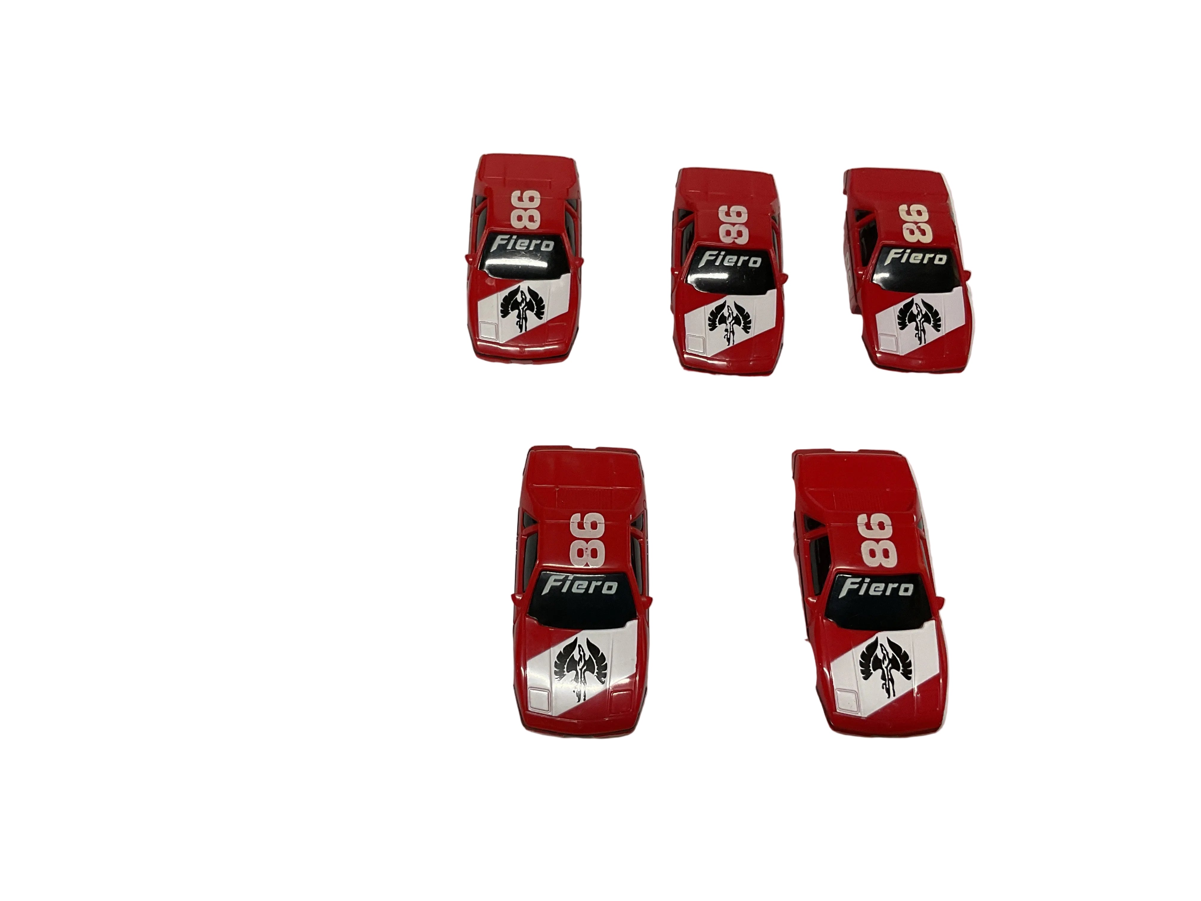 Red Fiero 86 red bodies (5) | H7005 | Tyco – ProTinkerToys.com
