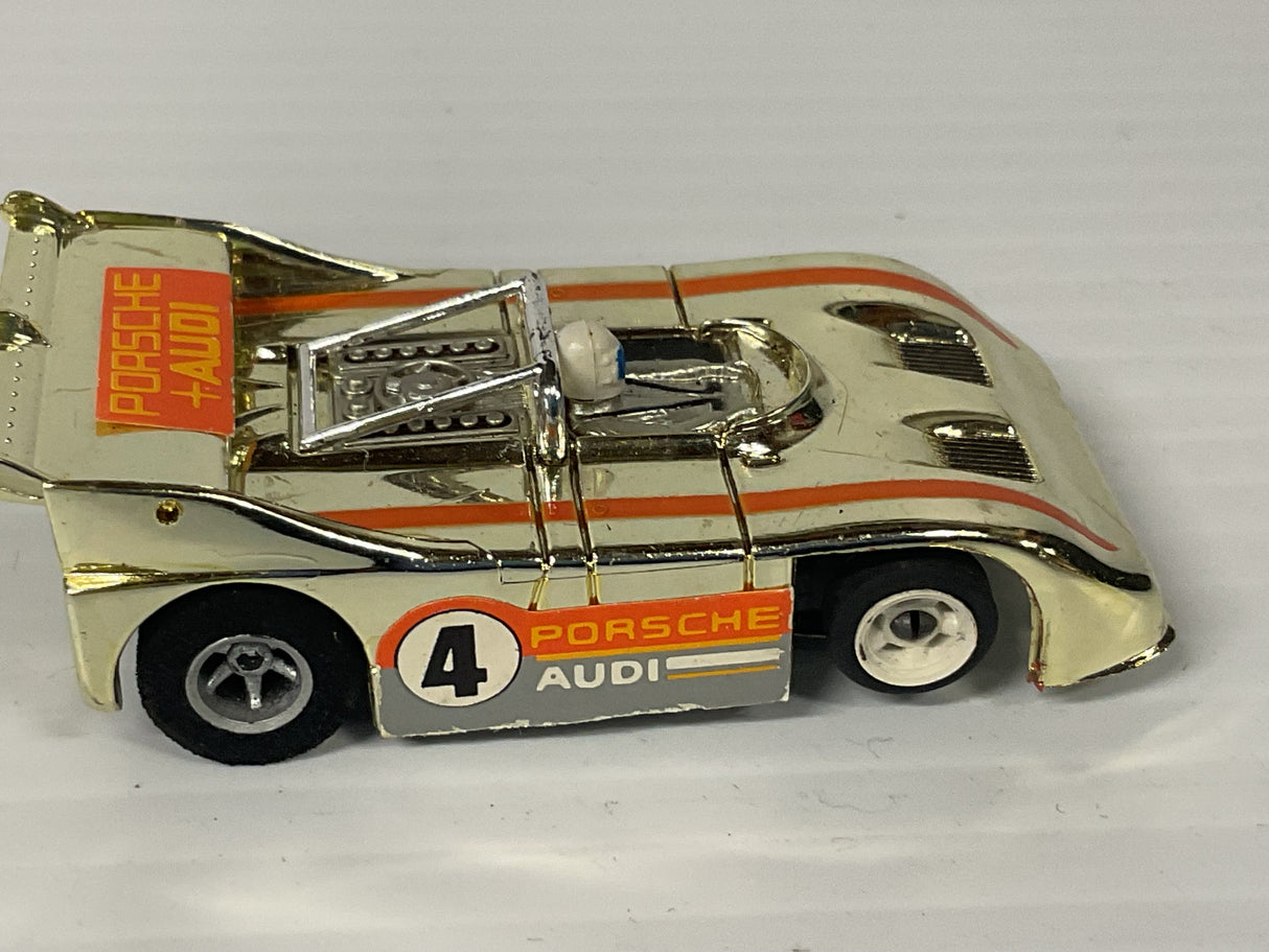 Aurora AFX G-plus Porsche 510K "Can Am" gold chrome/Orange #4  | 1743 | Aurora - AFX