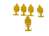 F1 yellow bodies (5) | H7007 | Tyco