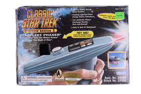 Star Trek phaser toy replica with action features for Playmates 16081