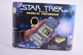 Toy box featuring a Star Trek medical tricorder toy for Playmates 16143