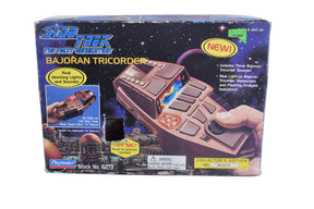 Toy box for Star Trek Bajoran Tricorder, featuring lights and sounds for Playmates 6273