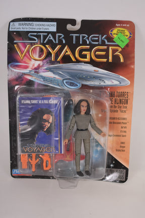 Action figure set: B'Elanna Torres as a Klingon with ship model for Playmates 16265