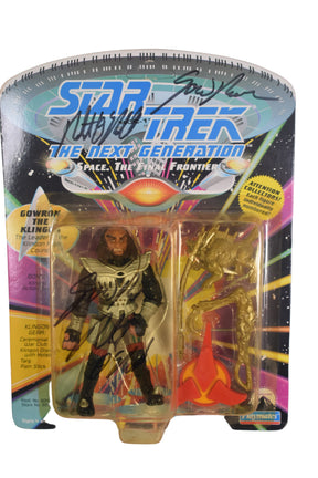 Action figures: Gowron and a Klingon warrior from Star Trek: The Next Generation for Playmates 6053