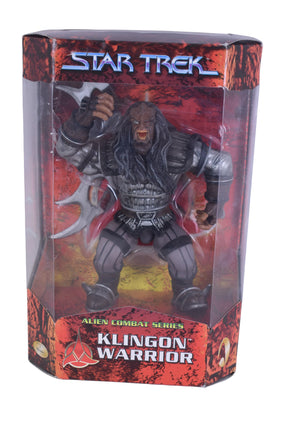 Action figure of a Klingon warrior from Star Trek for Playmates 65392