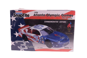 Slot car set box: 1996 Atlanta Olympic Games, 1:32 scale for Monogram SnapTite 85-1706
