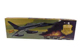 B-58 Hustler bomber model kit box art showing aircraft in flight for Lindberg 578-B