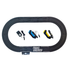 Race track set with controllers and power pack for model cars for Auto World 9"r