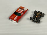 Aurora AFX non-magnatraction lighted Chevelle Stocker red/white/orange #29  | 1975 | Aurora - AFX