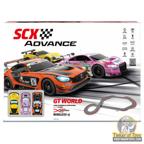 Remote control race car set for track action for SCX Advance E10435X500