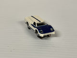 Aurora AFX -Thunder-jet Ford J Car "Flamethrower" White/Blue  | 1430 | Aurora - AFX- Model Motoring